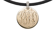 Initially Disc with Victorian scroll