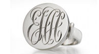 Initially White Gold Ring