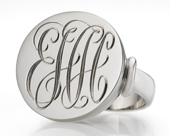 The Initially Collection Ring by Shane Hinton - Hand Engraver, Adelaide Hills